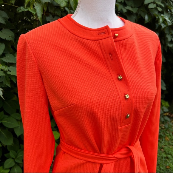 1970’s bright orange Kay Windsor skirt set - Picture 2 of 6